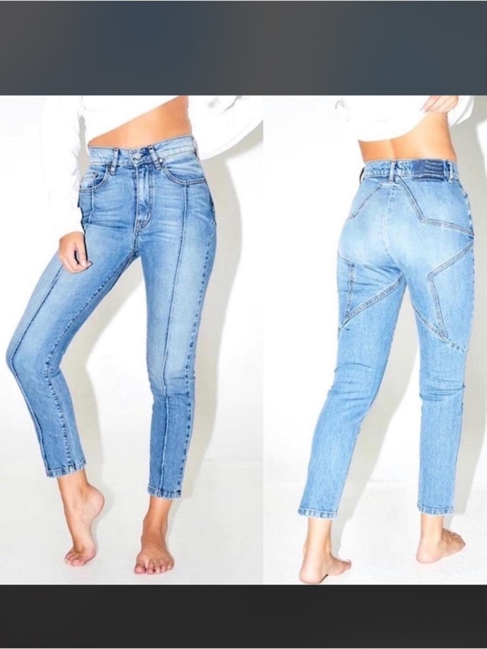 Revice Denim Venus Crop Stargazer Jeans size 27